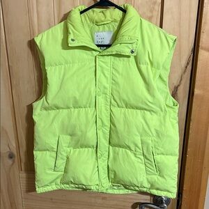 a.new day™ Women's Neon Yellow Jacket - Bright Lightweight Vest